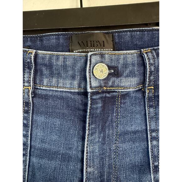 White House Black Market Womens High Rise Skinny Flare Jeans Size 4 - Picture 9 of 9